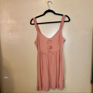 Light peach dress